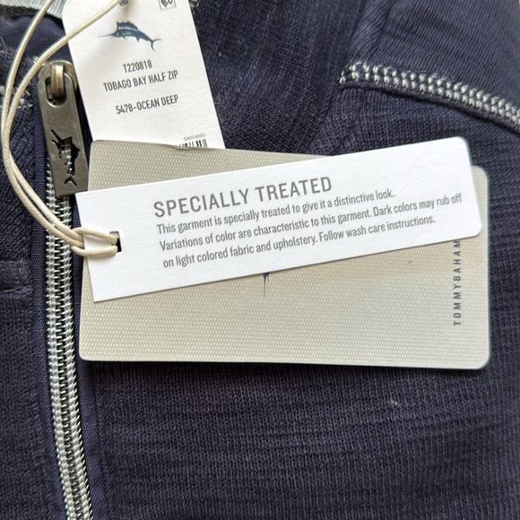 Tommy Bahama Tobago Bay Half Zip size Large - Picture 5 of 5